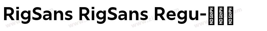 RigSans RigSans Regu字体转换 RigSans RigSans Regu字体转换